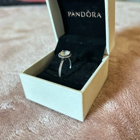 PANDORA CLASSIC SPARKLE HALO RING - Picture 2 of 2